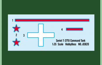 Сборная модель Танк Soviet T-37TU Command Tank