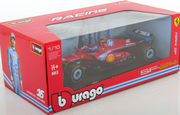 FERRARI F1 Sf-24 Team Scuderia Ferrari №55 5th Miami Gp (2024) Carlos Sainz, Red Black Light Blue