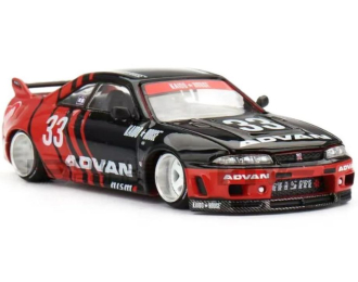 NISSAN Skyline GT-R (R33) Kaido Works *ADVAN*, red/black