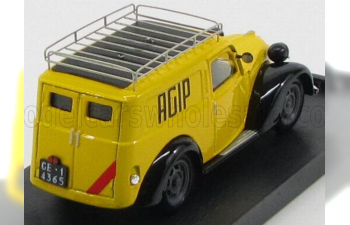 FIAT 1100 Furgone Agip Petroli 1950 - Con Portapacchi, Yellow Black