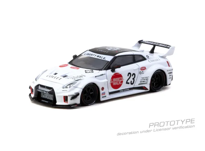 NISSAN GT-R (R35) LB-Silhouette Works #23 (2026), white 