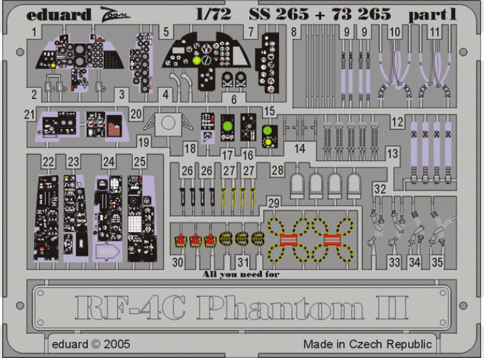 Цветное фототравление для Rf-4c