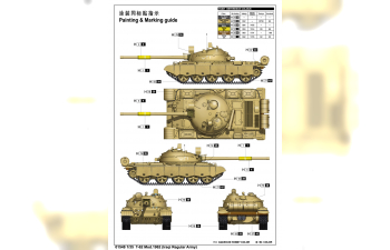 Сборная модель Танк T-62 Mod.1962 (Iraqi Regular Army)