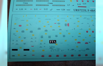 Декаль для F-4B/N/J/S/C/D & RF-4B/C Phantom-II со знаками отличия и тех. надписями