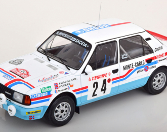 SKODA 130l (night Version) N 24 Rally Montecarlo (1987) John Haugland - Petter Vegel, White Light Blue