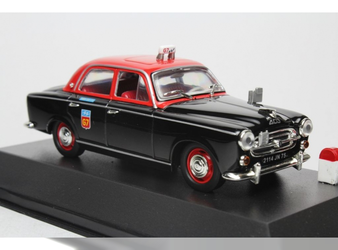 PEUGEOT 403 Taxi G7, black / red