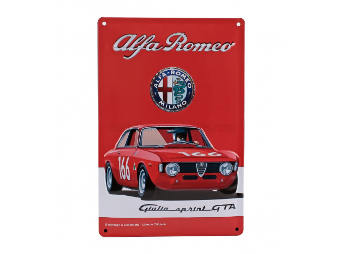 ACCESSORIES 3d Metal Plate - Alfa Romeo Giulia Sprint Gta