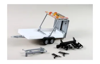 Прицеп с дорожными знаками, белый