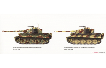 Сборная модель TIGER I LATE-PRODUCTION w/ZIMMERIT Sd.Kfz.181 Pz.Kpfw.VI Ausf.E (LATE/LATE COMMAND) 2 in 1