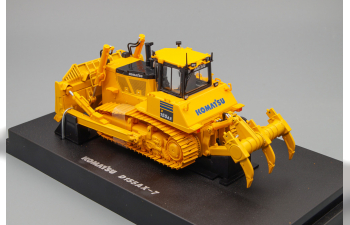 KOMATSU D155ax Bulldozer Ruspa Cingolata - Scraper Tractor, Yellow Black