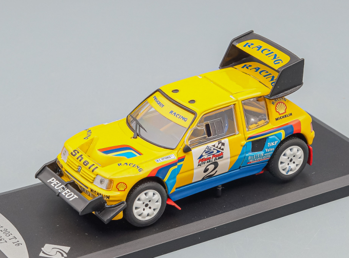 PEUGEOT 205 T 16 Rallye #2 (1987), yellow