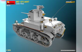 Сборная модель TANK M3 Stuart Military 1945