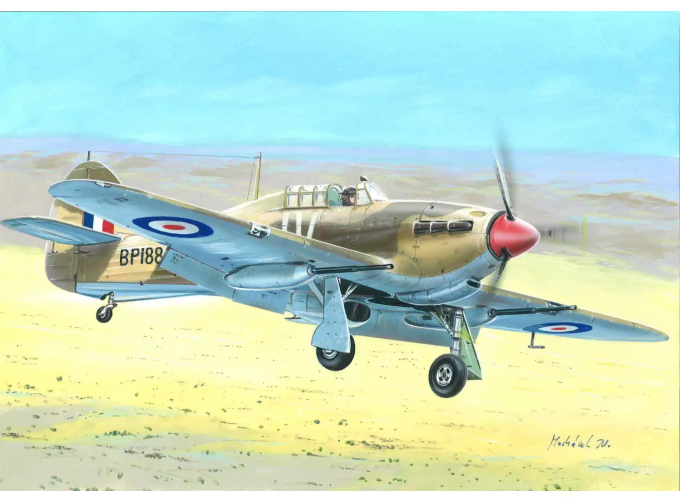 Сборная модель Самолет Hurricane Mk.IID