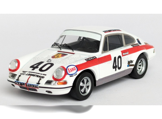 PORSCHE 911s Coupe №40 24h Le Mans (1971) Jean Egreteaud - Jean Marie Jacquemin, White Red