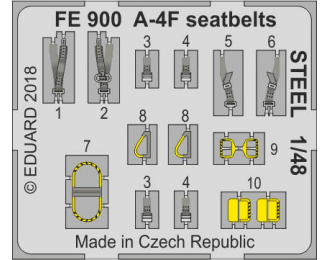 Фототравление для модели A-4F seatbelts STEEL