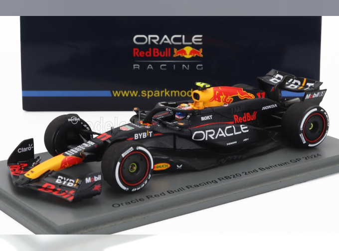 RED BULL F1  Rb20 Team Oracle Red Bull Racing №11 2nd Bahrain Gp (2024) Sergio Perez, Blue Yellow Red