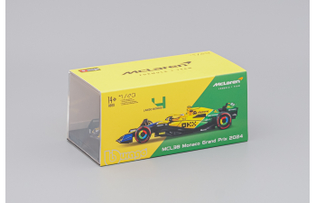 McLAREN MCL38 #4 GP Monaco L. Norris (2024), yellow