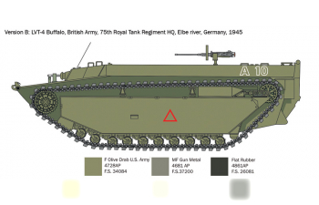 Сборная модель Lvt-4 Water Buffalo Military 1945