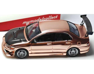 MITSUBISHI Evolution EVO VII, chrome copper with carbon hood