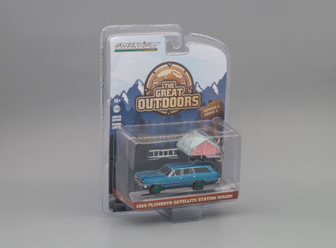 (Greenlight!) PLYMOUTH Satellite Station Wagon с палаткой Cartop Sleeper Tent 1969