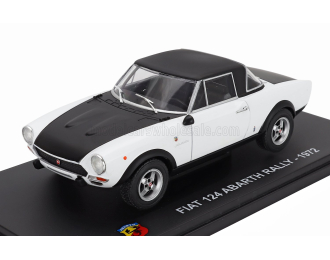 FIAT 124 Abarth Rally (1972) - Con Vetrina - With Showcase, White Black