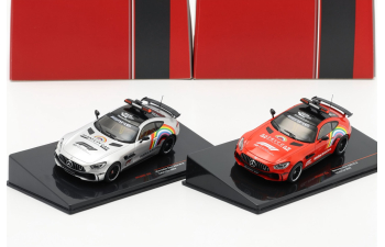 Набор из двух моделей MERCEDES-BENZ AMG GT-R (2020), red / silver