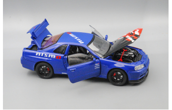 NISSAN Skyline GT-R, синий, 21 см.