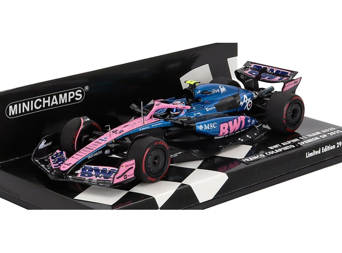 ALPINE F1 A525 Team Bwt Alpine №43 Spain Gp (2025) Franco Colapinto, Black Blue Pink