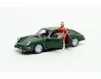 PORSCHE 911 Troutman/Barnes 4 deurs groen 1967 edition Merry X-mas, green