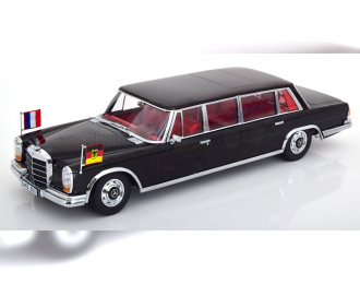 MERCEDES-BENZ S-Class 600 Lwb Pullman (W100) Brandt - Pompidou 1964, black