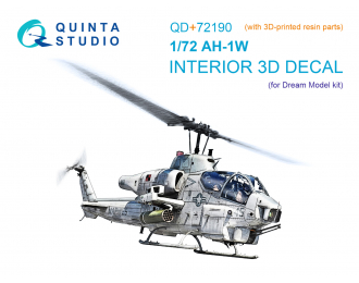 3D Декаль интерьера кабины AH-1W (Dream Model) (с 3D-печатными деталями)