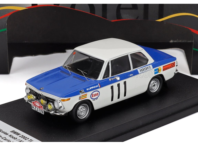 BMW 2002 Ti N 111 Rally Montecarlo (1970) Nicolas Koob - Aly Kridel, White Blue