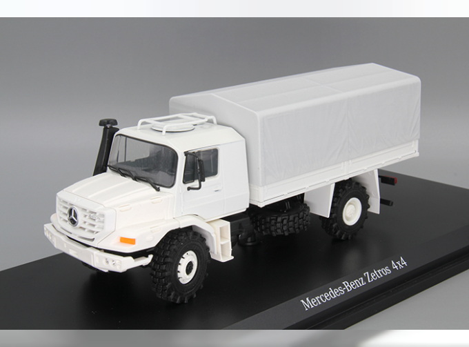 MERCEDES-BENZ Zetros Truck 4x4 Telonado (2000), white / grey