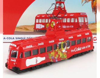 BLACKPOOL Decker Single Tram Autobus Coca-cola Coke Side Of The Life 1937, Red White