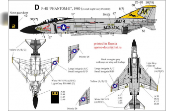 Декаль для F-4J/S Phantom-II VF-21