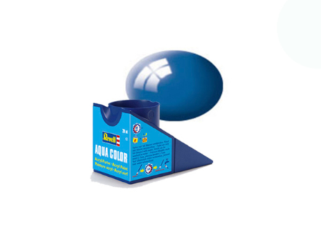 Краска акриловая водорастворимая - Синий, глянцевая, 18 мл