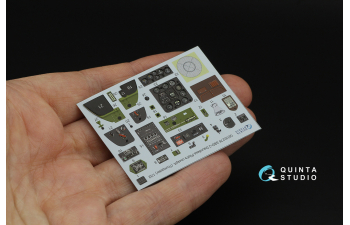 3D Декаль интерьера кабины пилота SBD-2 Dauntless (Trumpeter)