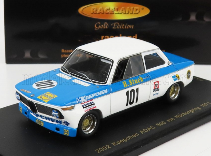 BMW 2002 Team Koepchen Bmw Tuning Solex №101 Adac 500km Nurburgring (1971) H.k.Stuck, Light Blue White