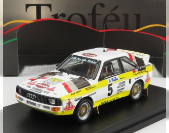 AUDI Quattro Sport N5 Rally Sweden (1985) W.rohrl - C.geistdorfer, White Yellow Brown