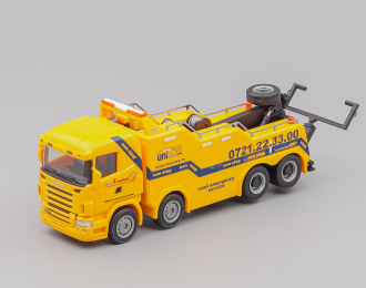 SCANIA R Highline Empl Wrecker "Tractare", yellow