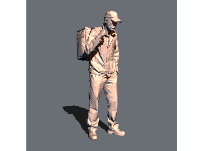 Фигурка Сергей доставщик, неокрашенная