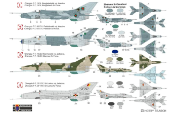 Сборная модель Chengdu F-7 "Asian users"