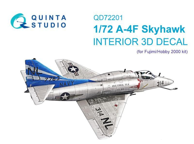 3D Декаль интерьера кабины A-4F Skyhawk (Fujimi/Hobby 2000)
