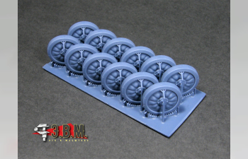 Опорные катки для модели гусеничного тягача МТ-ЛБ (Тип 1)