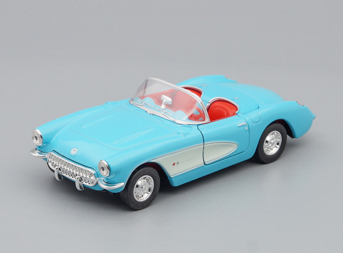 CHEVROLET Corvette Convertible (1957), blue / white