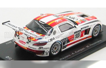 MERCEDES-BENZ Sls Amg N15 24h Spa (2011) K.Wauters - A.Kumpen - M.Hezemans, White Red Yellow