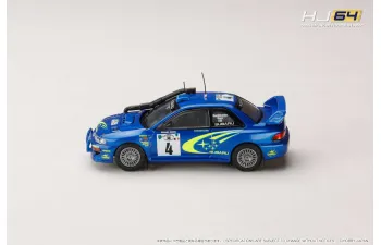 SUBARU Impreza WRC #4 Safari (2000), blue/yellow
