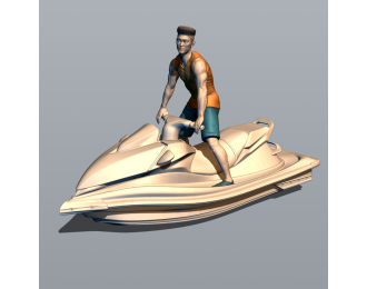 Фигурка 741 На Jet Ski 5, окрашенная
