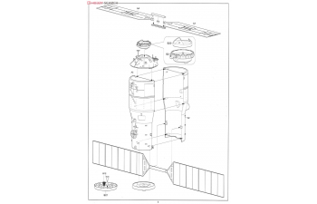 Сборная модель Китайский космический лабораторный модуль Тяньгун-1