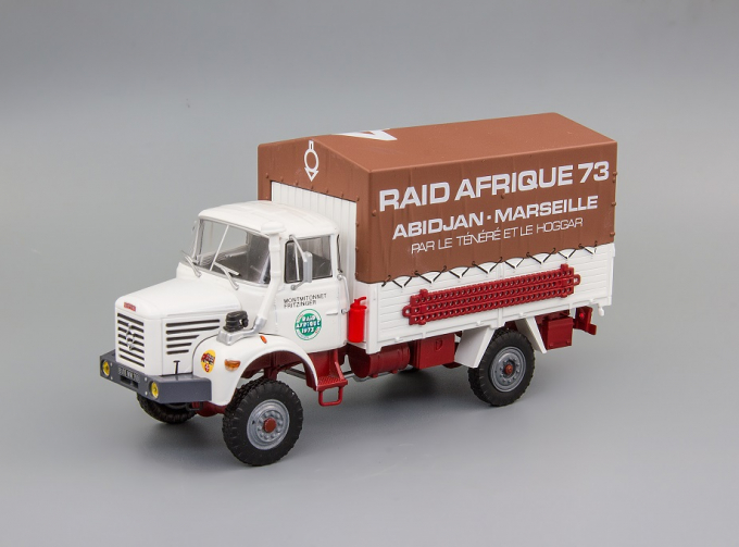 BERLIET L64 Caisse bâchée Raid Afrique 1963, beuge / brown